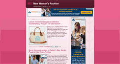 Desktop Screenshot of newwomansfashion.zappingnews.net